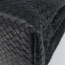 Bottega Veneta INTRECCIATO Rome bag Hand Bag Leather Black Auth am12805V-12