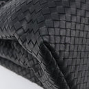 Bottega Veneta INTRECCIATO Rome bag Hand Bag Leather Black Auth am12805V-13
