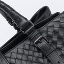 Bottega Veneta INTRECCIATO Rome bag Hand Bag Leather Black Auth am12805V-14