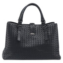 Bottega Veneta INTRECCIATO Rome bag Hand Bag Leather Black Auth am12805V-3