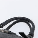 Bottega Veneta INTRECCIATO Rome bag Hand Bag Leather Black Auth am12805V-8