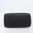 Bottega Veneta INTRECCIATO Rome bag Hand Bag Leather Black Auth am12805V-9