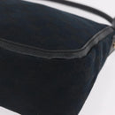 GUCCI GG Canvas Hand Bag Black Gold Tone 146244 Auth am12807V-11