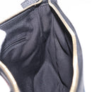 GUCCI GG Canvas Hand Bag Black Gold Tone 146244 Auth am12807V-21