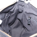 GUCCI GG Canvas Hand Bag Black Gold Tone 146244 Auth am12807V-22