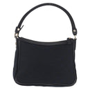 GUCCI GG Canvas Hand Bag Black Gold Tone 146244 Auth am12807V-3