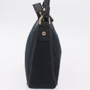 GUCCI GG Canvas Hand Bag Black Gold Tone 146244 Auth am12807V-4