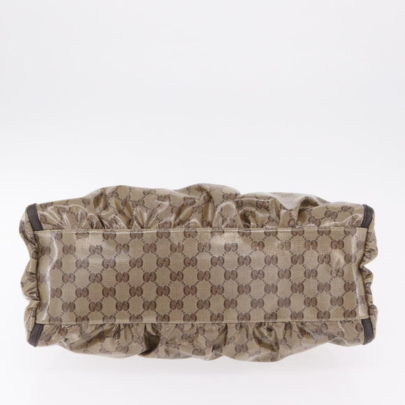 GUCCI GG Crystal Abbey Shoulder Bag Coated Canvas Outlet 327786 Auth am12808V