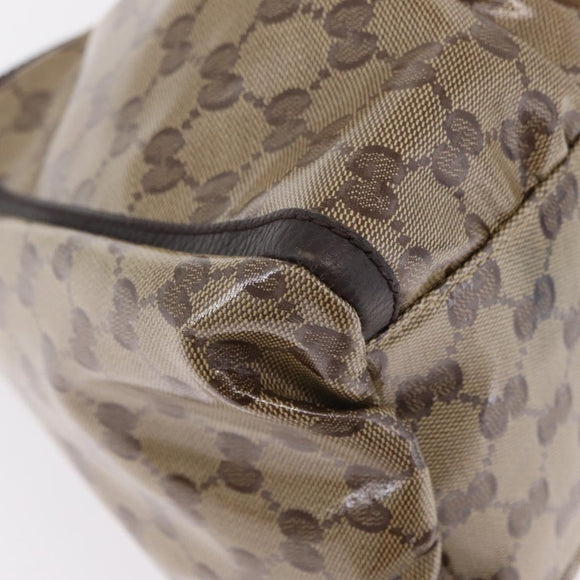 GUCCI GG Crystal Abbey Shoulder Bag Coated Canvas Outlet 327786 Auth am12808V