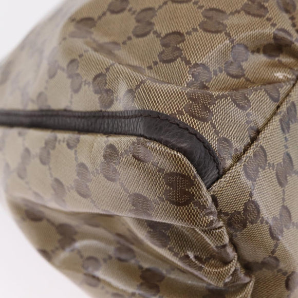 GUCCI GG Crystal Abbey Shoulder Bag Coated Canvas Outlet 327786 Auth am12808V