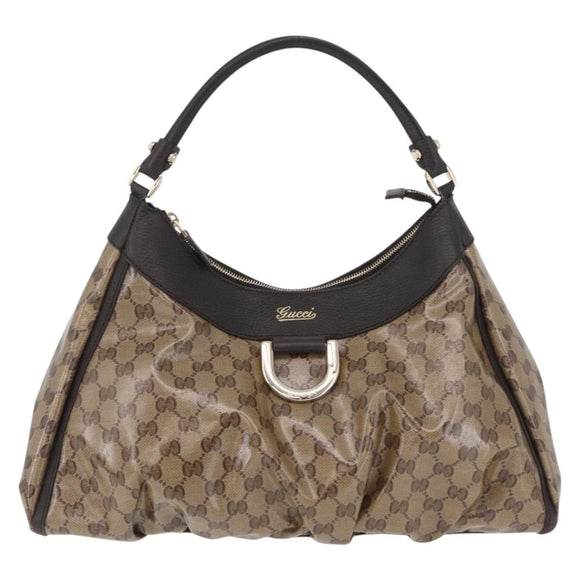 GUCCI GG Crystal Abbey Shoulder Bag Coated Canvas Outlet 327786 Auth am12808V