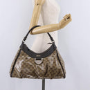 GUCCI GG Crystal Abbey Shoulder Bag Coated Canvas Outlet 327786 Auth am12808V-25