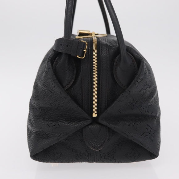 LOUIS VUITTON Mahina Galatea PM Shoulder Bag Leather Black M93814 Auth am12810V