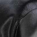 LOUIS VUITTON Epi Keepall 50 Boston Bag Noir M42962 LV Auth am12811V-14