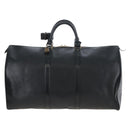 LOUIS VUITTON Epi Keepall 50 Boston Bag Noir M42962 LV Auth am12811V-3
