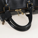 LOUIS VUITTON Epi Keepall 50 Boston Bag Noir M42962 LV Auth am12811V-7