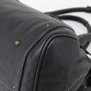 Chloe Paddington Hand Bag Leather Black Gold Tone Auth am12812V-12