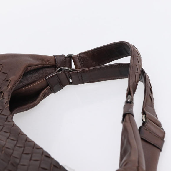 Bottega Veneta INTRECCIATO Campana Shoulder Bag Leather 125787 Auth am12814V
