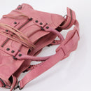 Balenciaga The City Hand Bag Leather Pink 115748 Auth am12815V-10