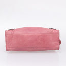 Balenciaga The City Hand Bag Leather Pink 115748 Auth am12815V-13