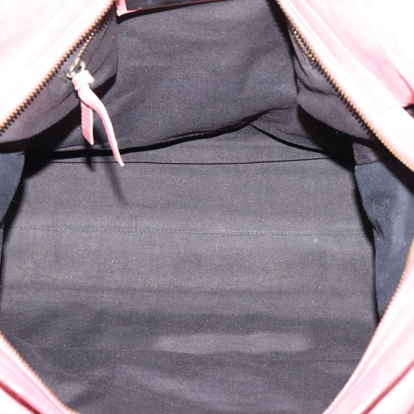 Balenciaga The City Hand Bag Leather Pink 115748 Auth am12815V