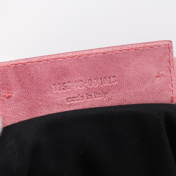 Balenciaga The City Hand Bag Leather Pink 115748 Auth am12815V
