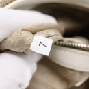 PRADA Jacquard Hand Bag Canvas Beige Silver BR3423 Auth am12817V-12