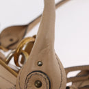 Chloe Paddington Hand Bag Leather Beige Gold Tone Auth am12818V-10