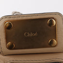 Chloe Paddington Hand Bag Leather Beige Gold Tone Auth am12818V-21