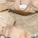 Chloe Paddington Hand Bag Leather Beige Gold Tone Auth am12818V-24