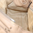 Chloe Paddington Hand Bag Leather Beige Gold Tone Auth am12818V-25