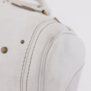 Chloe Paddington Hand Bag Leather White Gold Tone Auth am12820V-16