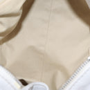 Chloe Paddington Hand Bag Leather White Gold Tone Auth am12820V-10