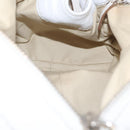 Chloe Paddington Hand Bag Leather White Gold Tone Auth am12820V-24