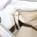 Chloe Paddington Hand Bag Leather White Gold Tone Auth am12820V-25