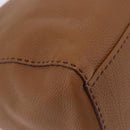 PRADA Shoulder Bag Leather Brown Silver Auth am12821V-15