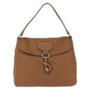 PRADA Shoulder Bag Leather Brown Silver Auth am12821V-2