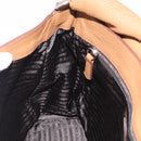 PRADA Shoulder Bag Leather Brown Silver Auth am12821V-23