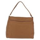 PRADA Shoulder Bag Leather Brown Silver Auth am12821V-3