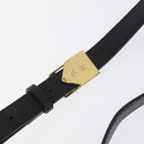 Saint Laurent YSL Shoulder Bag Leather Black Gold Tone Auth am12822V-12
