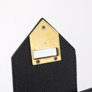 Saint Laurent YSL Shoulder Bag Leather Black Gold Tone Auth am12822V-21