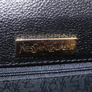 Saint Laurent YSL Shoulder Bag Leather Black Gold Tone Auth am12822V-22