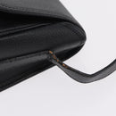 Saint Laurent YSL Shoulder Bag Leather Black Gold Tone Auth am12822V-5