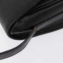 Saint Laurent YSL Shoulder Bag Leather Black Gold Tone Auth am12822V-7