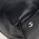 PRADA Shoulder Bag Leather Black Silver Auth am12823SAM-12