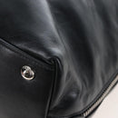 PRADA Shoulder Bag Leather Black Silver Auth am12823SAM-15