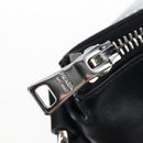 PRADA Shoulder Bag Leather Black Silver Auth am12823SAM-18