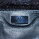 PRADA Shoulder Bag Leather Black Silver Auth am12823SAM-19