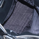 PRADA Shoulder Bag Leather Black Silver Auth am12823SAM-20