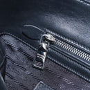 PRADA Shoulder Bag Leather Black Silver Auth am12823SAM-23